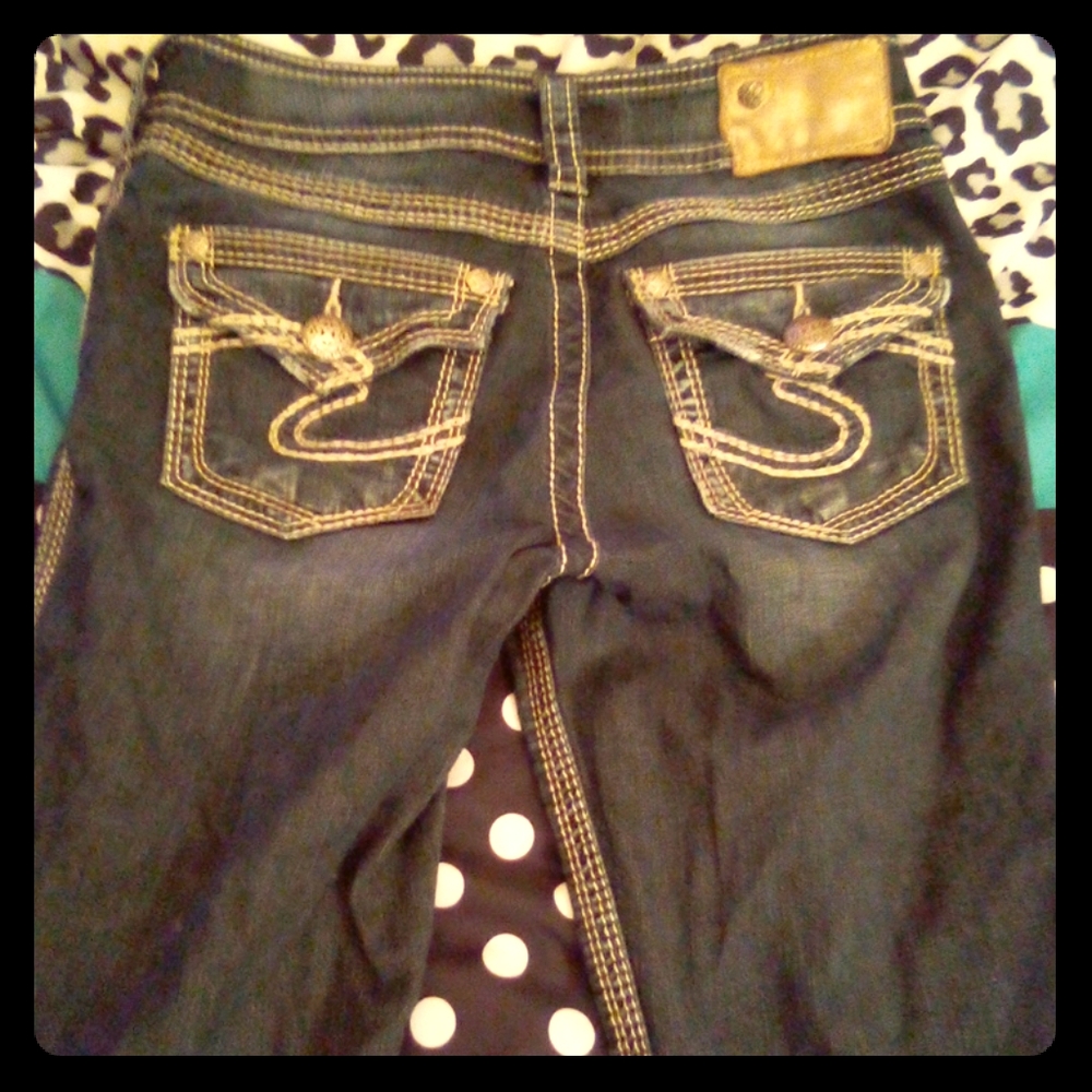 Silver Capris Jeans